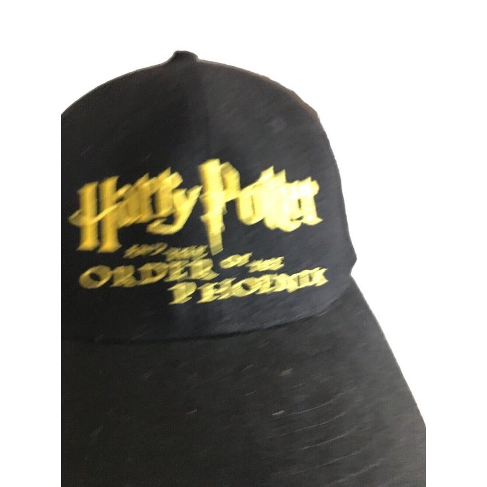 Harry Potter Order Of The Phoenix Scholastic Promo Hat Black & Yellow 100% Cotto - Picture 2 of 7